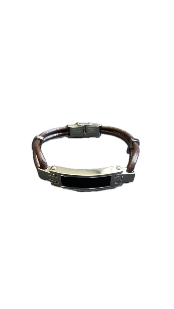 Foto 1 Pulsera unisex de cuero para cenizas — Recuerdo eterno de tu mascota