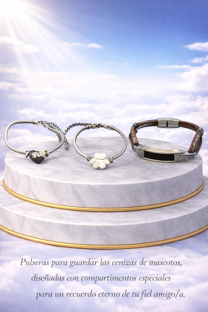 Foto 1 Pulseras conmemorativas para cenizas de mascotas
