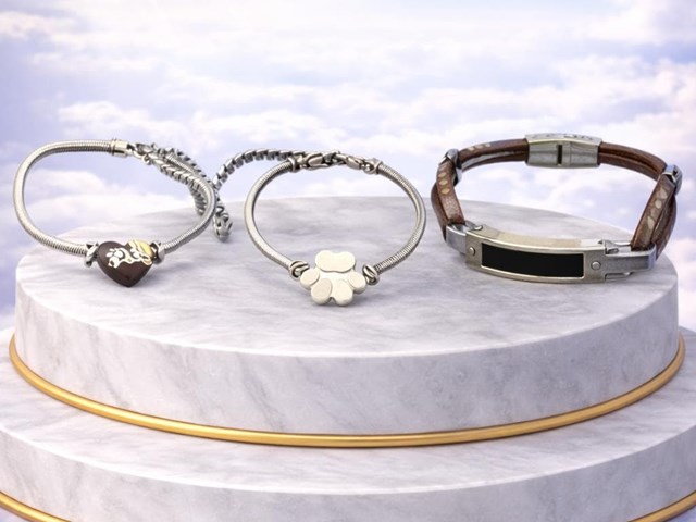 Pulseras conmemorativas para cenizas de mascotas