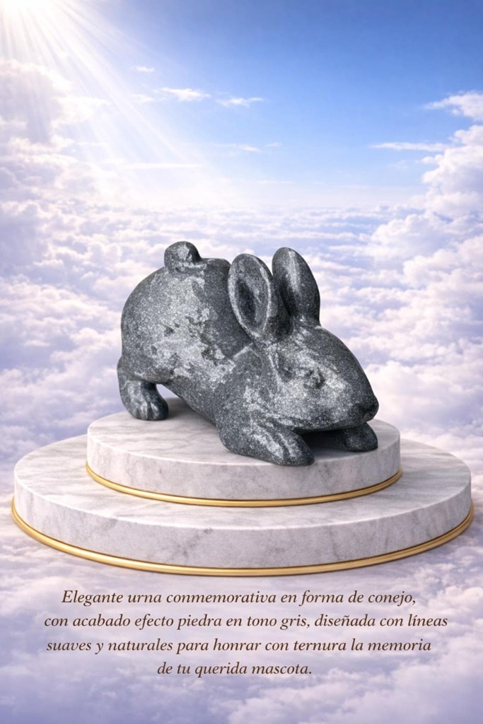 Foto 1 Urna conmemorativa con forma de conejo