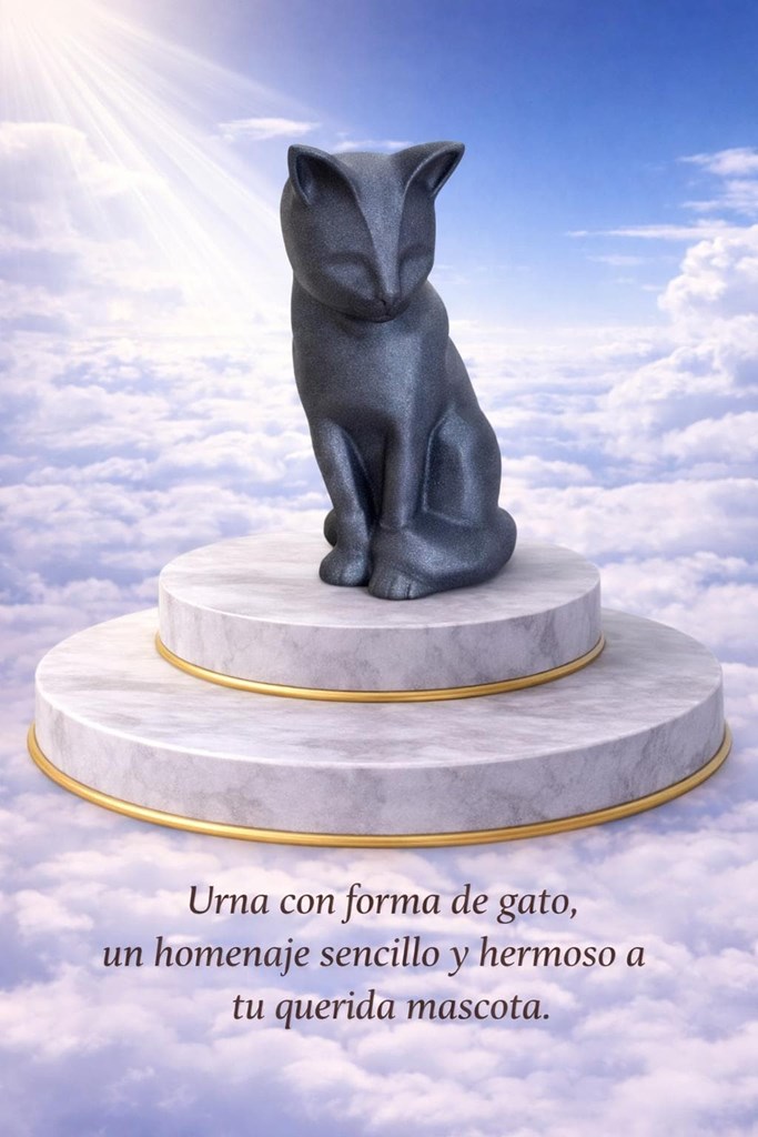 Foto 1 Urna conmemorativa con forma de gato